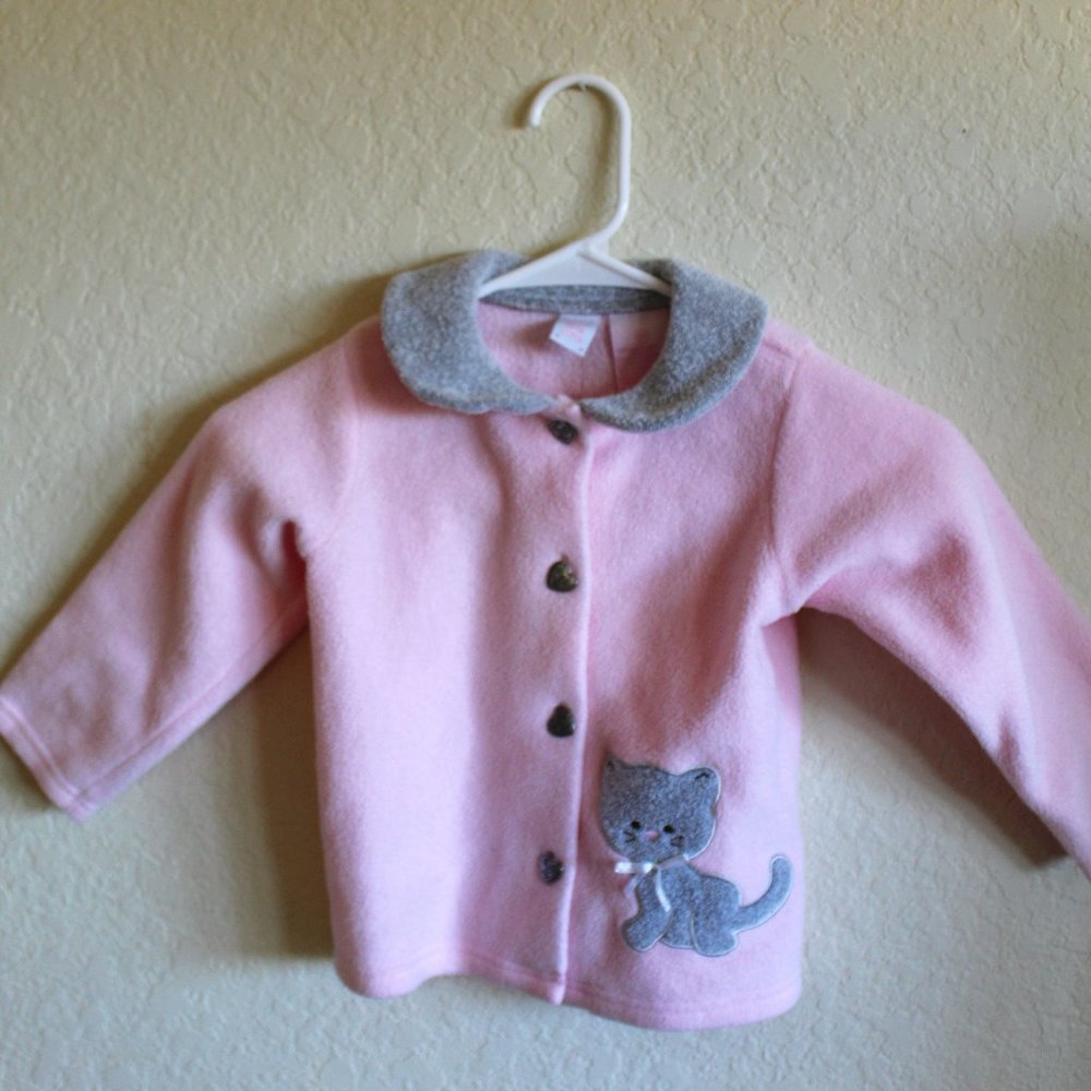 3/$15 Little by Little cat sweater